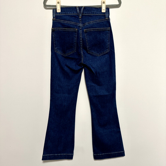 Veronica Beard Carson High Rise Ankle Kick Flare Jeans in Bright Blue Size 24 - Picture 4 of 10